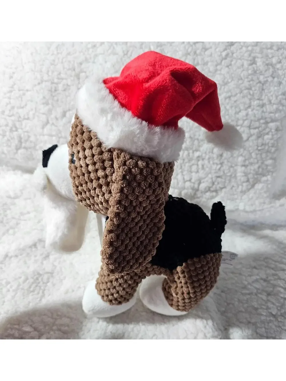 Giftable World Christmas Dog Plush Crinkle Squeak Toy So Cute 9